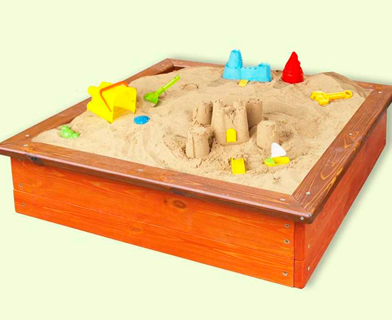 Детская песочница для сада "Кубик"